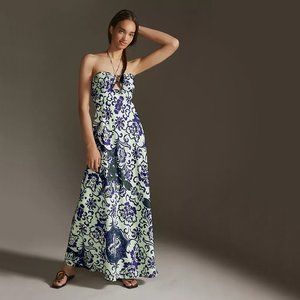 Delfi Collective | Floral Cut Out Halter Maxi Dress | NWT